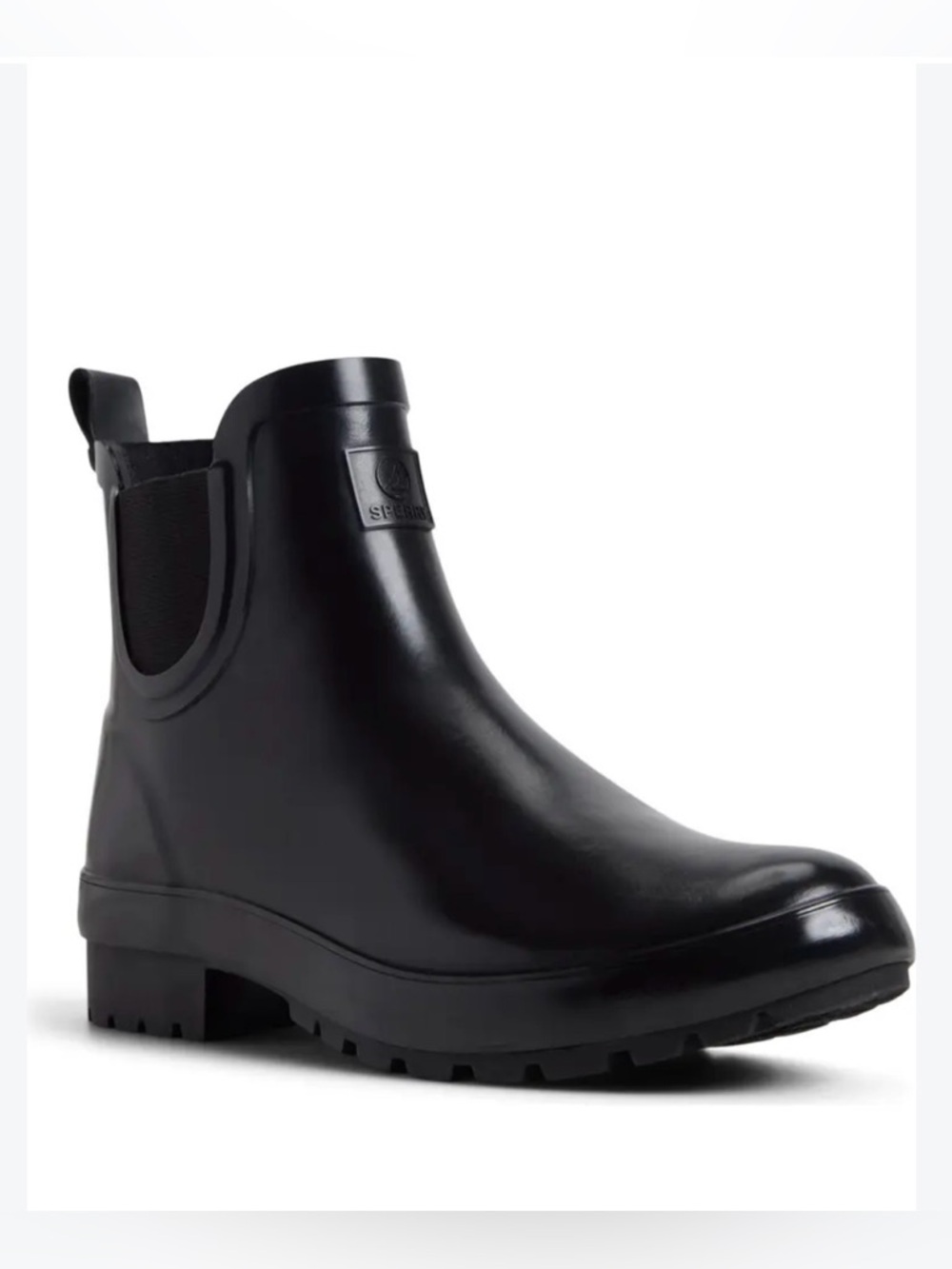 Sperry Women’s Black Chelsea Rain Boot